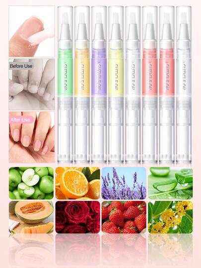 peacecolor 1pc Nail Care Oil Pen, Nourishing Dry Nail Care Oil, Nail Strengthener