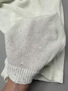 女士夏季亮片无袖紧身连衣裙，优雅派对礼服，假日礼服，沙滩礼服，度假装 - 米色 - 查看 11