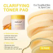 [Medicub] Kojic Acid Turmeric Clarifying Toner Pads | Korean No.1 Vrial Toner Pads - Đơn - Xem 3