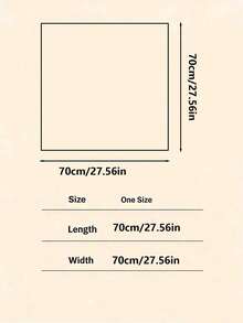 1条休闲波点印花70厘米方巾，新款春秋季女士多功能头巾、腰带、头饰、时尚围巾 - 彩色 - 查看 4