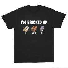 I'm Bricked Up Meme Tee, Cool Graphic Shirt, Perfect For Casual Outfits.Golf Gift T-Shirt For Men And Women - 白色 - 查看 2
