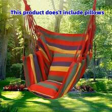 Portable Outdoor Hammock | Sturdy Nylon Swing Chair, Comfortable And Durable, Perfect For Yard, Color - 紅色 - 查看 1