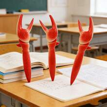 Bộ 3 bút bi hình càng cua ngộ nghĩnh, bút bi rút có kẹp hình cua, thích hợp cho học sinh, tựu trường. - Cái bút - Xem 2