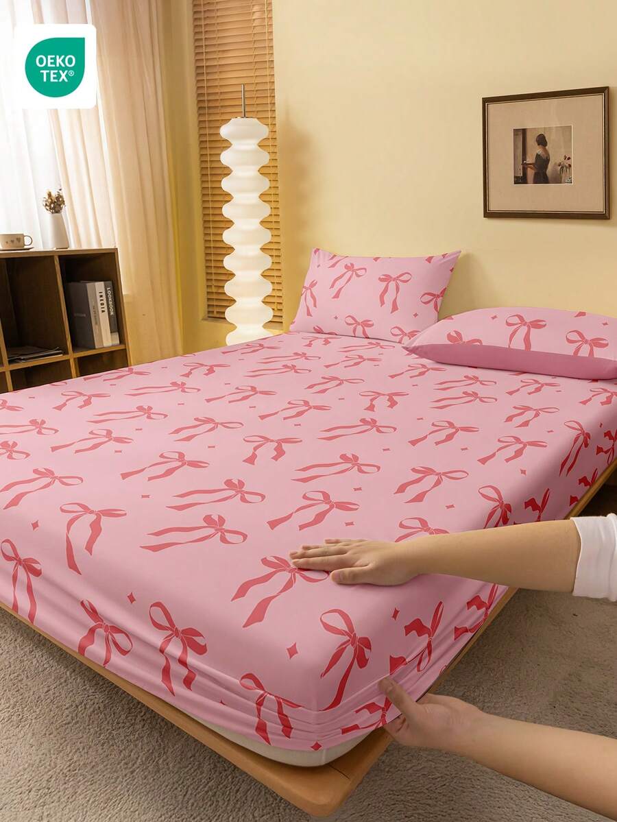 1 pieza Protector de colchón, ropa de cama, suave y transpirable, funda de colchón anti-pelusas, textil para el hogar cómodo, adecuado para camas individuales, dobles, queen y king. Certificado Oeko-Tex