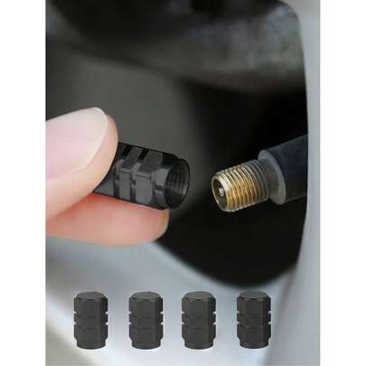 40pcs Car Tire Valve Caps Aluminum Alloy Car Wheel Tire Valve Caps Dustproof Car Motorcycle Truck Bike Compatible With USA AIR Valve Caps