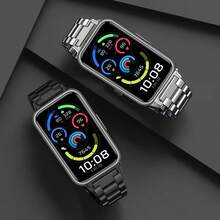 Stainless Steel Adjustable Strap Replacement Band For Huawei Watch 11 Pro/11, High Quality Bracelet Wristband For Huawei Band 11 Pro, Suitable As Gifts For Male And Female Students - Multicolor - View 4