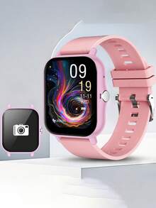 1 chiếc đồng hồ điện tử cảm ứng màn hình lớn 1.83 inch, kiểu dáng thường ngày, unisex, dây đeo silicon và vỏ hợp kim kẽm, nhận cuộc gọi, hiển thị giờ, ngày, báo thức, đếm bước chân, món quà tuyệt vời. - Nhiều màu - Xem 15