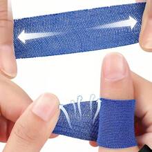 50pcs Sports Elastic Finger Protector Patches, Bowling Thumb Support, Anti-Friction Sports Finger Sleeves - Multicolor - View 6