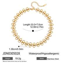 Jieding European And American Titanium Steel Four-Leaf Clover Necklace, Simple And Elegant Clavicle Chain, Titanium Steel Neck Chain Jewelry For Women 0IFZ - JDN0305028 - 查看 3