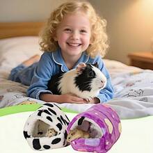 Võng treo mềm mại, tổ ngủ cho các loài vật nhỏ dễ thương như chuột, chuột hamster, chuột nhảy, chuột hamster lùn, thỏ, nơi ẩn náu ấm cúng. Nhà và môi trường sống cho động vật nhỏ, kiểu dáng mềm mại, có thể giặt được. - D-Tím - Xem 10