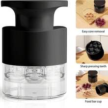 YTWO 7-Hole Transparent Plastic Easy-Press Cherry/Jujube Pitter - Efficient Pitting Tool For Cherries, Jujubes And More, Compact Durable Kitchen Gadget, Gift & Celebration Item - Multicolor - View 3