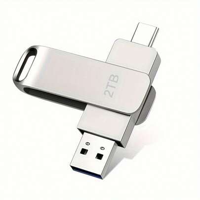 2TB USB External USB Flash Drive TYPE-C 2TB USB 2.0 Thumb Drive For PC, Laptop, Desktop Storage