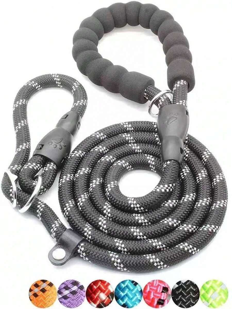 遛狗绳具有可拉伸、高弹性、防缠绕、牵引、可同时牵引一至三只宠物、夜间反光、防爆等特性，也适用于小型犬。 - 彩色 - 查看 1