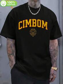 2026 Cimbom Gala Football Limited Edition Men's T-Shirt - Yellow With CIMBOM Logo, Team Spirit Jersey, Durable Digital Print For Sports And Leisure, Suitable For All Seasons - Black - View 1