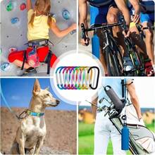 Móc khóa carabiner nhôm chịu lực cao, độ bền vượt trội, chống mài mòn, kẹp nhanh, móc an toàn cho bình nước ba lô ngoài trời, móc treo đa chức năng tiện dụng. - nhiều màu - Xem 10
