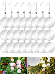 Đĩa phản quang đuổi chim được nâng cấp - Thiết bị đuổi chim hai mặt phản quang cao cấp - Đuổi hiệu quả hơn hầu hết các loài chim như bồ câu. - Máy đuổi chim - Xem 1