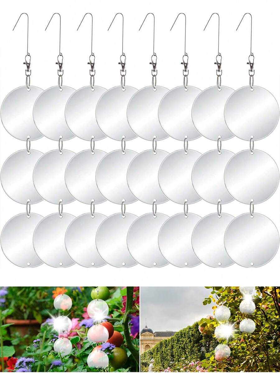 Đĩa phản quang đuổi chim được nâng cấp - Thiết bị đuổi chim hai mặt phản quang cao cấp - Đuổi hiệu quả hơn hầu hết các loài chim như bồ câu. - Máy đuổi chim - Xem 1