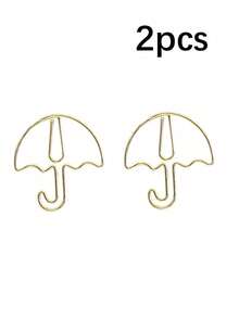 Creative Umbrella Shaped Paper Clips, Cute Cartoon Stationery, Special Shaped Paperclips For Notebook, Journal & Calendar Marking - Multicolor - View 10