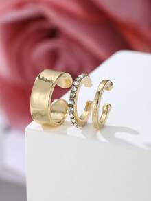 3 chiếc khuyên tai nữ điều chỉnh được, không cần xỏ lỗ, kiểu kẹp sụn tai. - Hoa tai - Xem 7