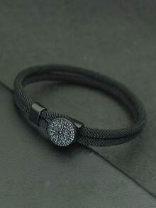 1 chiếc vòng tay nylon thủ công, có la bàn tháo rời và chức năng chỉ hướng, bùa may mắn. - Vòng tay 4mm - Xem 15