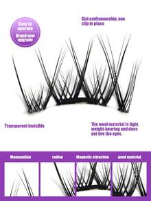 2 Pairs Magnetic False Eyelashes, Natural Look Eyelash Extension, Soft & Glue-Free, Beginner Friendly - View 8