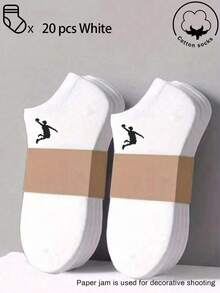 1/3/5/10/15/20/30 pares de calcetines de algodón para hombre/mujer, calcetines tobilleros blancos/grises/negros, diseño de malla transpirable, que absorbe la humedad, suaves y cómodos, adecuados para otoño/invierno/primavera/verano, casual, deportes, negocios, combinaciones de colores aleatorios - Multicolor - Ver 12