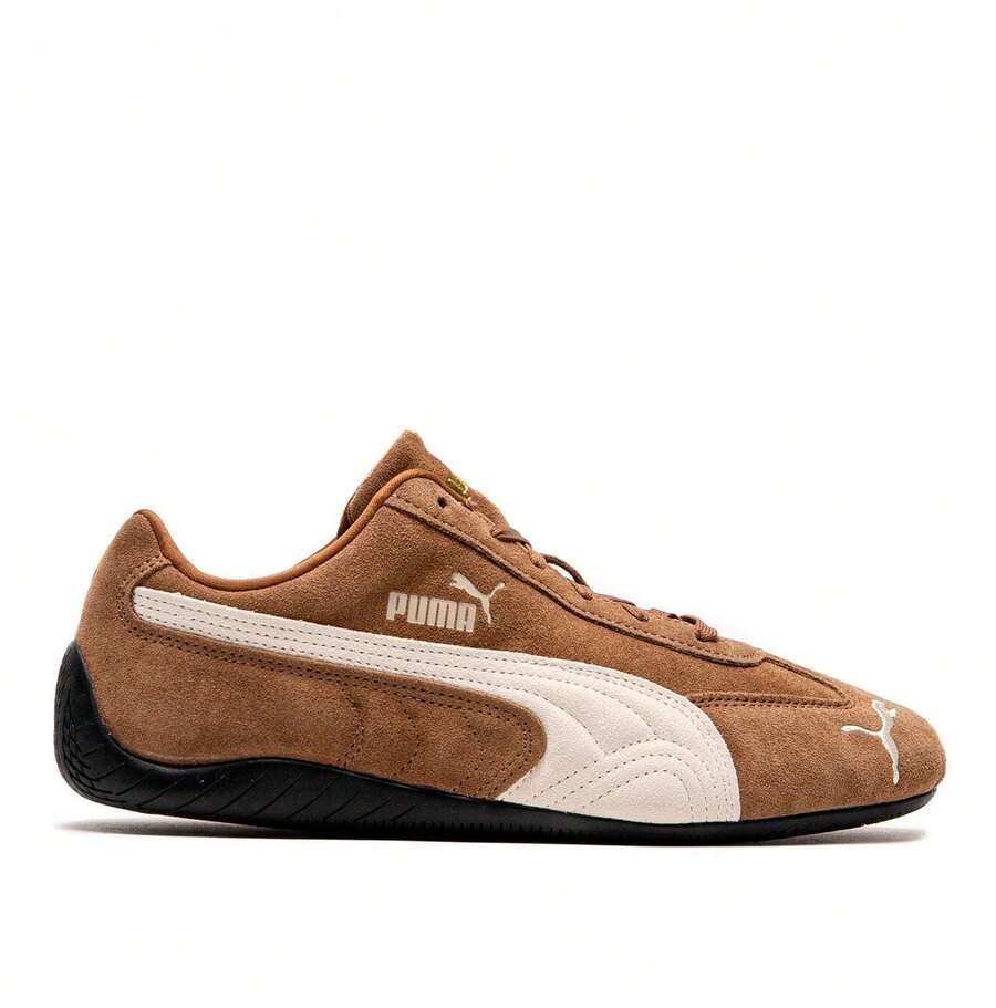 PUMA Speedcat OG Sneakers - Authentic Heritage Motorsport Shoes | Viral 2026 Unisex Slim-Fit Racing Trainers | Premium Suede Low-Profile Footwear | Iconic Archive Speedcat Lifestyle Shoes | Classic Moto-Core Streetwear Sneakers - Haute Coffee - 查看 1