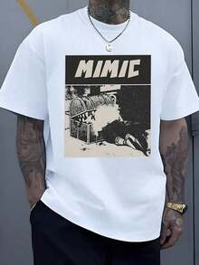 A Chest Concealing A Deceptive Creature Symbolizes The Trap Of Appearances And Humanity's Struggle To Uncover The Truth Hidden In Everyday Life. Men's T-Shirt, 220g, Large Size, 100% Cotton - 白色 - 查看 9