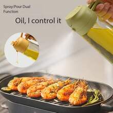 1 cái – Bình xịt dầu bằng nhựa/thủy tinh, bình phân phối dầu ăn nhà bếp, bình xịt dầu ô liu và thiết bị phân phối dầu 2 trong 1, bình xịt dầu dùng cho nấu ăn, nhà bếp, đồ dùng nướng BBQ, salad, làm bánh – 470ml/15.8 Oz. - Xem 10