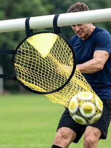 Football Goal Net Professional Free Kick Target Net Portable Football Shooting Practice Equipment With Target Pouch Training Aid For Adults Fits Most Standard Goals Easy-To-Attach Improves Accuracy Soccer Training Equipment Football Accessories - Multicolor - View 5
