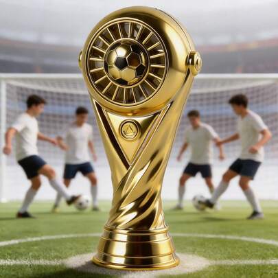 AOYI Portable Handheld Electric Fan, Trophy Shaped Personal Handheld Fan, 500mAh Rechargeable Battery, 3 Wind Speed Modes, Gift For Football Match Day, Essential For Summer Travel, Vacation, Home, Office, School, Suitable For All
