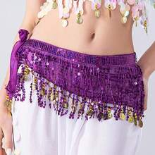 1pc Belly Dance Tassel Waist Chain Bohemian Hip Scarf Skirt New Design Waist Scarf ,Adjustable Waist Hip Scarf For Carnival Party Stage Performance, Suitable For Women's Shiny Costumes, Dance Costumes - Multicolor - View 20