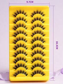 LIMEIKAI 10 Pairs Natural Looking False Eyelashes, Popular European And American Style, Suitable For Daily Wear - View 3