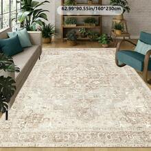European-Style Vintage Bohemian Area Rug, Easy To Maintain, Suitable For Home Decoration, Sofa, Coffee Table Mat, Bedside Mat, Dining Table Mat, Kitchen, Game Room, Entryway Rug, Floor Mat - 1PC - View 3