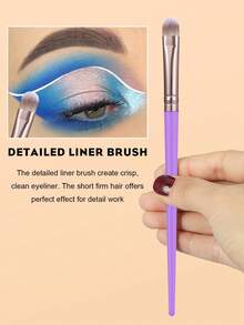 Bộ dụng cụ trang điểm 6/25/27/53 món bao gồm: 1 túi đựng mỹ phẩm và đồ dùng vệ sinh cá nhân đa năng có khóa kéo chống thấm nước + Bộ 25 cọ trang điểm + 5 bông mút trang điểm + 5 bông mút trang điểm mini + 5 bông phấn tam giác + 5 bông phấn dạng cushion mini + 1 băng đô cài tóc + 2 dây đeo bát rửa tay + 2 dụng cụ vệ sinh cọ trang điểm + 2 miếng bọt biển rửa mặt - Màu tím hoa cà - Xem 4