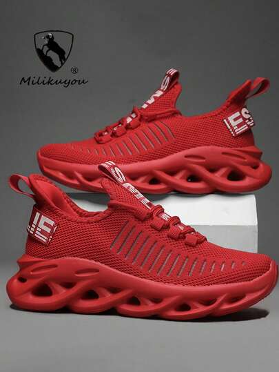 2025春夏新款轻便透气情侣运动鞋大码男女户外休闲运动鞋跑步鞋舒适登山鞋MD+人字纹复合大底防滑耐用软垫随机图案设计