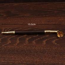 Pure Brass Vintage Tobacco Pipe, Portable Metal Smoke Rod Dual-Purpose Filter Nozzle Retro Dry Tobacco Stem - Ống hút thuốc bằng gỗ hồng mộc (đóng gói riêng lẻ) - Xem 11
