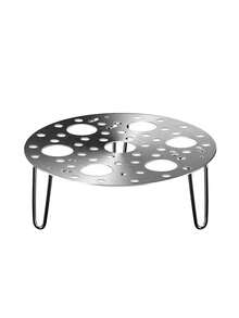 1 pieza Rejilla plegable de acero inoxidable para cocinar huevos al vapor, rejilla de cocina multifuncional para cocinar al vapor, rejilla para cocinar pan al vapor, rejilla resistente al agua para cocinar verduras al vapor, muy adecuada para cocinar huevos, pan, pescado, dumplings, patatas, batatas, maíz, etc. - Multicolor - Ver 12
