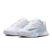 Nike 女士 VAPOR PRO 3 轻便透气休闲多功能网球鞋 - 白藍色 - 查看 6
