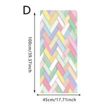 1pc Colorful Geometric Pattern Static Cling Window Film, Removable Window Sticker, Privacy Protection, Suitable For Bedroom, Living Room And Office Decor - Multicolor - View 13