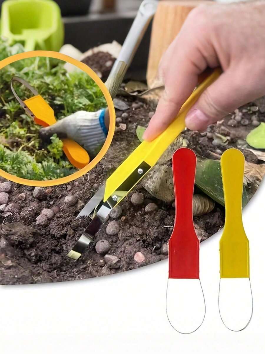 Dụng cụ nhổ cỏ cầm tay, máy cắt cỏ cán nhựa, thích hợp cho bãi cỏ và sân vườn, làm vườn dễ dàng và tiện lợi. - nhiều màu - Xem 1