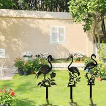 Acrylic Flamingo Garden Stake Outdoor Yard Decor, Lawn Ornament - B - View 3