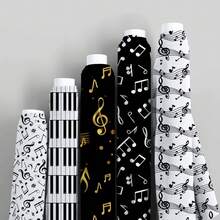Music Notes Piano Series Quilting Fabric 100% Cotton Craft Fabrics DIY Handmade For Patchwork Craft - Default - View 1