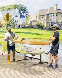 Freestanding Kayak Storage Rack Kayak Rack Garage Outdoor Storage - 1 - View 4