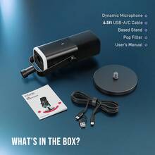 Microphone chơi game FIFINE AM8 XLR/USB dành cho phát trực tuyến và podcasting, micro RGB cho máy tính PC, có núm điều chỉnh độ khuếch đại, nút tắt tiếng, jack cắm tai nghe, micro dành cho game thủ để ghi âm và tạo video (Phiên bản toàn cầu) - Xem 9