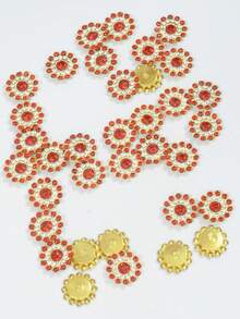20/50/80/120pcs Set Rhinestone Beads, Fashion Red Rhinestone Decorative Beads For Jewelry Making, Suitable For Crafts - 14mm Red Diamond - View 11