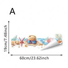 1/2 件“你好夏天”热带饮品和水果窗贴，可重复使用的 PVC 双面可见静电窗贴，适用于商店、卧室、厨房、客厅和家居装饰。 - 窗貼 - 查看 14