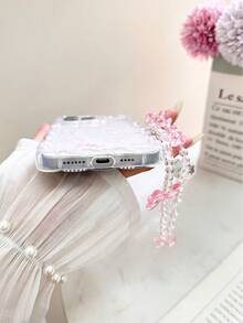 编织粉色蝴蝶结彩绘防摔手机壳，兼容 14、14 Pro、14 Pro Max、13、13 Pro、13 Pro Max、11、11 Pro Max、12、12 Pro、12 Pro Max、XR、XS、15、15 Pro、15 Pro Max、16、16 Pro、16 Pro Max、17、17 Pro、17 Air、17 Pro Max、A12/A13/A15/S25/S25 Ultra/S24 Ultra/S24/S24 Plus/A34/A35/A24，优质防摔手机壳 - 彩色 - 查看 4