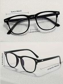 2 Pairs/1 Pair Unisex Electronic Device Goggles, Protect Eyes From TV Computer Screen Damage, Clear Glasses Accessories - Transparent - View 4