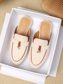 Men's Loafers 2026 Spring/Summer New Versatile Men's Slip-On Shoes, Business Formal British Style Loafers, Flat Soft Bottom Handmade Large Size Men's Shoes 43-46 - Off White - View 4